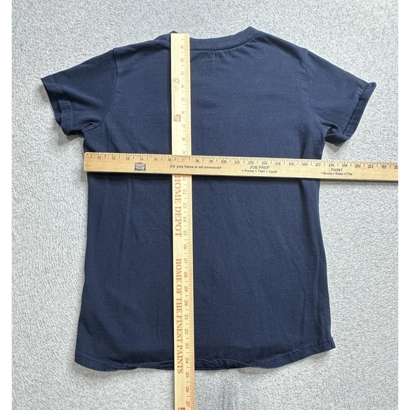 Ariat Rebar Shirt Womens Small Navy V-Neck Short Sleeve Pocket Cotton Workwear - Picture 7 of 11